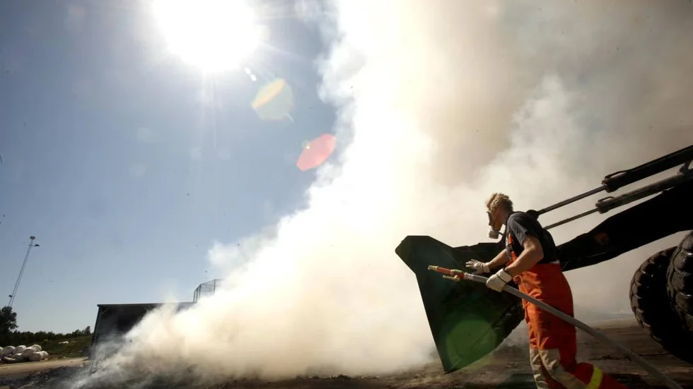 Bilden är tagen vid en brand på anläggningen 2007.