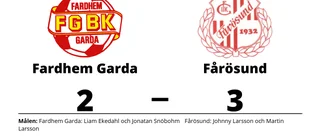 Fårösund vann uddamålsseger mot Fardhem Garda