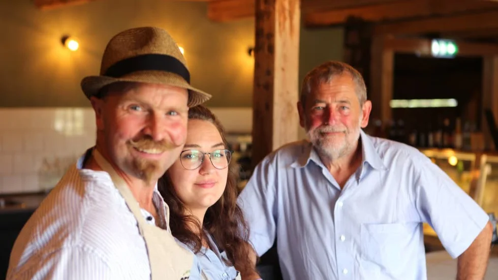 Tomas Lindström, Emma Lindström och Karsten Inde.