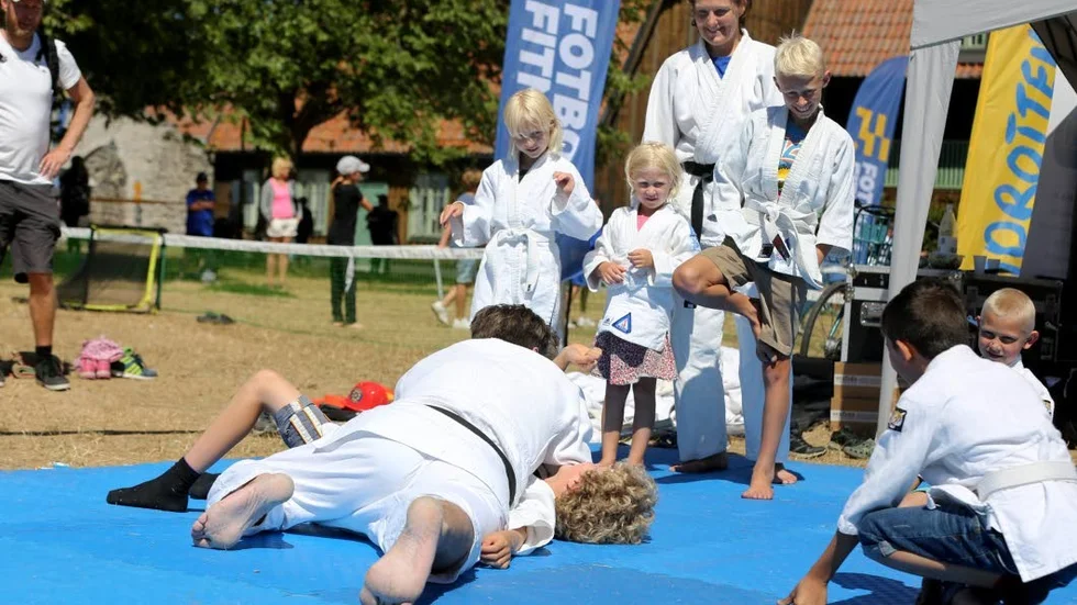 Judo var på plats och visade sina färdigheter och lärde ut en del också. Bland annat fallteknik som även gällde äldre.