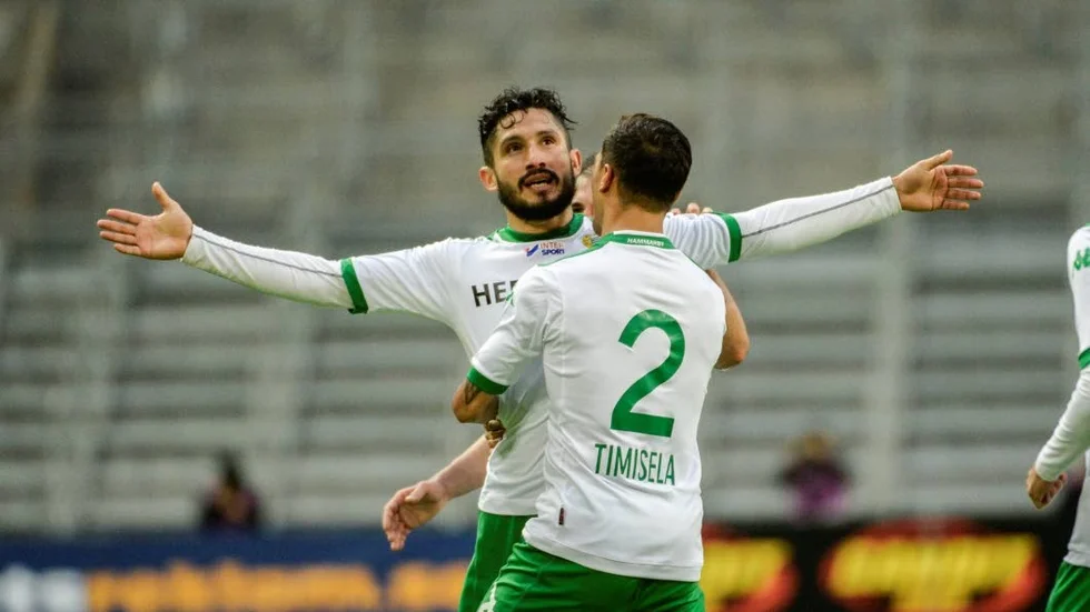 Pablo Piñones Arce under spelartiden i Hammarby. Numera är han assisterade tränare.
