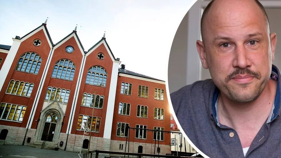 Peter Wennblad anmäler regionen för bullret vid S:t Hansskolan.