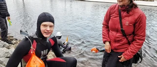 Johannes är en fena i vattnet: "Jag tänkte bara på att simma jättefort"