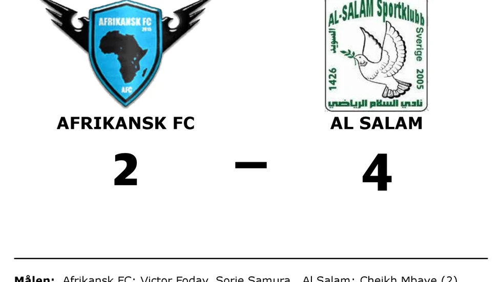 Afrikansk FC förlorade mot Al Salam SK