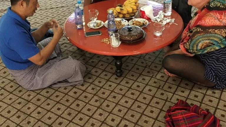 Maria Ohlén träffade en chefsmunk under resan. 
"Han hade många spännande tankar kring utbildning och hur han skulle vilja att det skall se ut i framtiden."