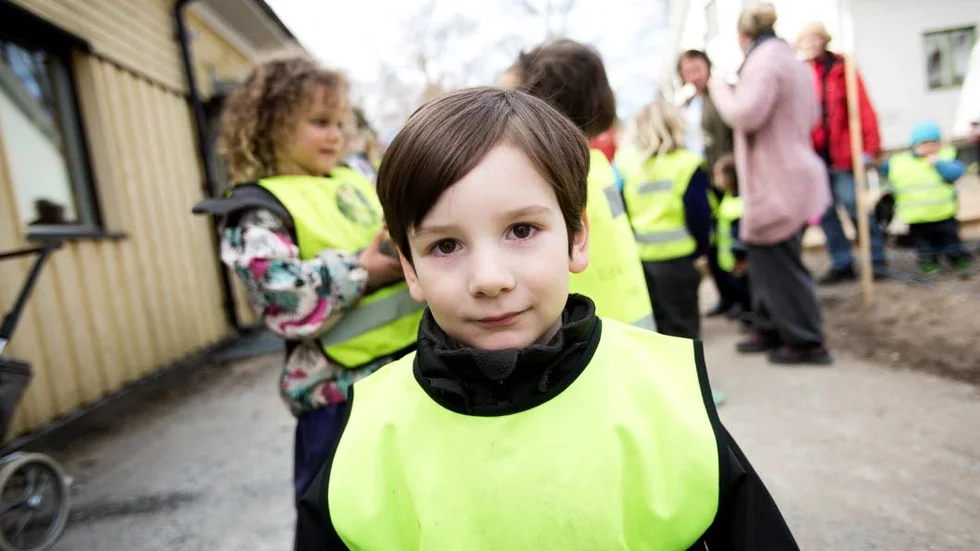 Léon på förskolan i Eskelhem.