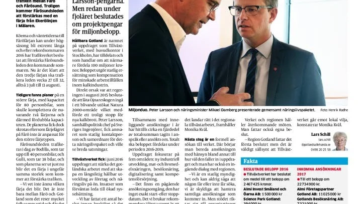 GA de senaste dagarna.