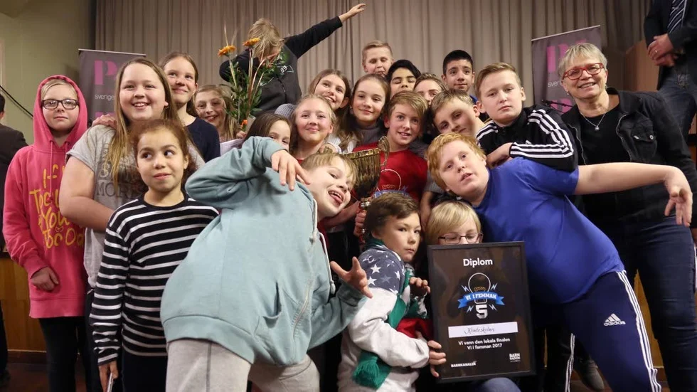 Klass fem i Klinteskolan tog hem segern i Gotlandsfinalen av Vi i femman.
