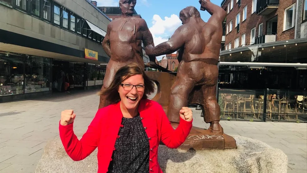 "Jag gjorde det!" 32-åriga Eskilstunatjejen Sophia Bergvall gick ner 40 kilo och vill nu inspirera andra som behöver gå ner i vikt.