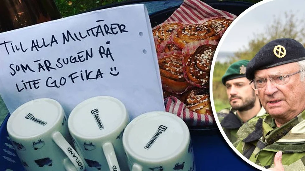 Prins Carl Philip och kungen.