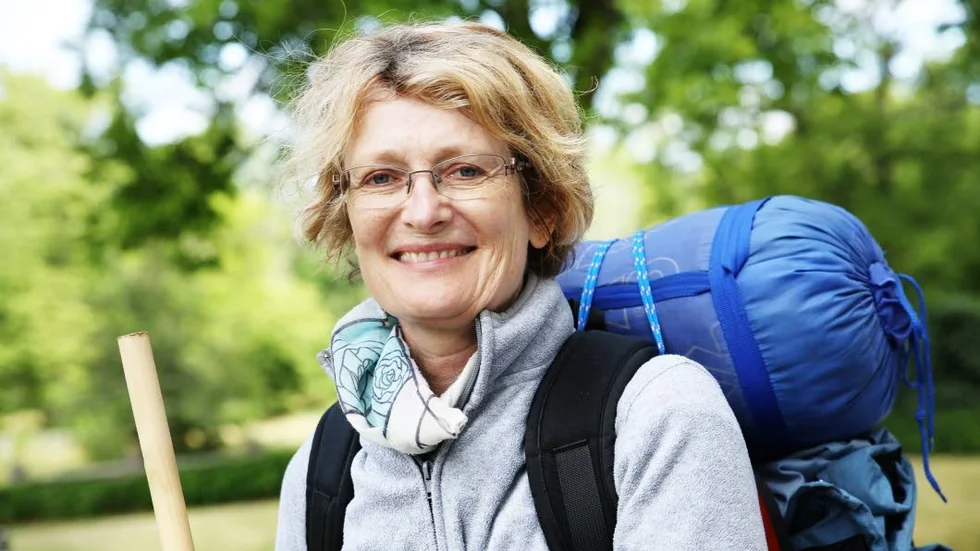 Tyskan. ”Jag var på dansläger i Herräng när jag hörde om det här projektet och tänkte att jag lika gärna kunde stanna lite längre i Sverige och gå med”, säger Gesa Schoop som började vandra i Grötlingbo.