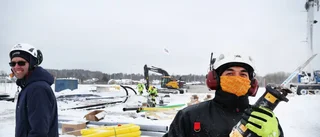 Så kallt att ögonfransarna frös ihop
