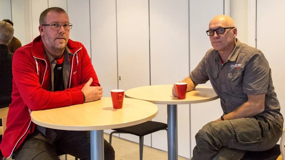 Ted Andersson och Jörgen Fritz var några av entreprenörerna på plats. och de var nöjda med träffen.