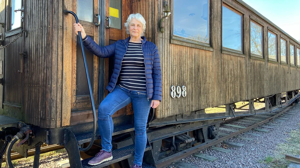Helen Dabrosin tycker om sådan som är gammalt och gärna det som är från 50-talet.