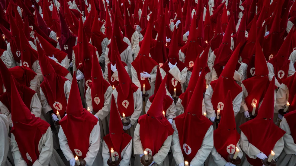 Påskprocession i den spanska staden Zamora.