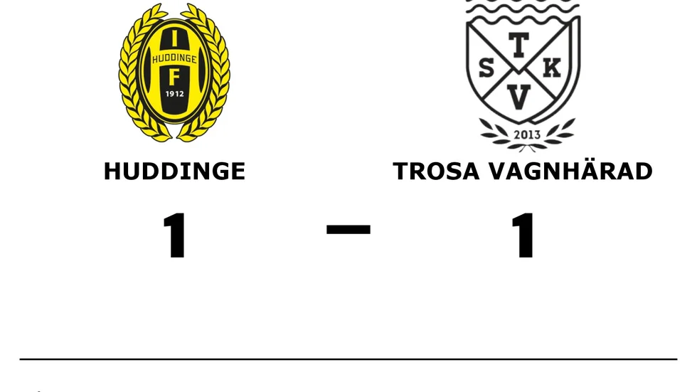 Huddinge IF spelade lika mot Trosa-Vagnhärad SK