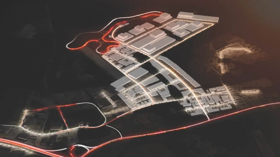 Kommunen köper nu en liten del i det område där logistik- och teknikparken Aros Park planeras. 