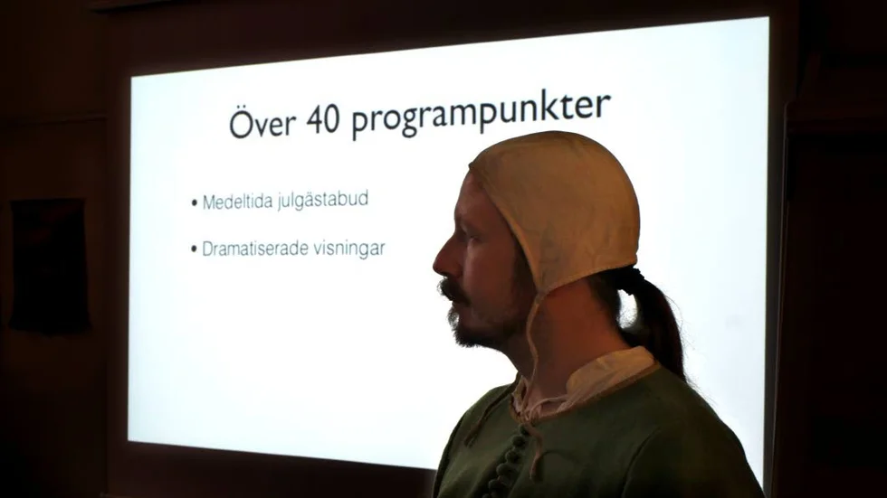 Björn Sundberg är verksamhetschef på Medeltidsveckan och har länge försökt få till en medeltida julsatsning.