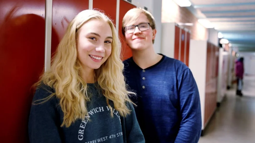 Taggade. Hanna Karlsson och Ludvig Grenholm ser fram emot att lussa för norrbottningarna.