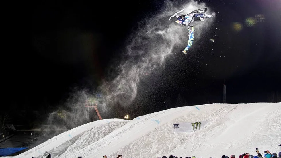 Konkurrenten. Rasmus Johanssons konkurrent Levi LaVallee, som slutade tvåa, syns här i sitt andra åk.