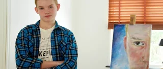 Linus Olofsson, 13, intar Kulturens hus
