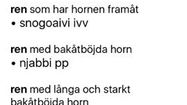 ORDBOKSAPPEN. "Det är invävt i kulturen att det finns olika avledningar av grundordet när det kommer till vädertermer, renen och naturen", säger Mikael Svonni. I appen kan man exempelvis hitta över 20 olika exempel för ordet ”ren”.