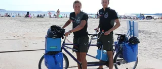 (Bi-)cyklister tog ett dopp på Piteå havsbad