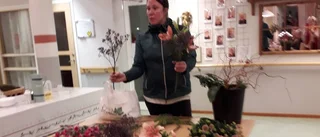 Blomstrande tema på julfest
