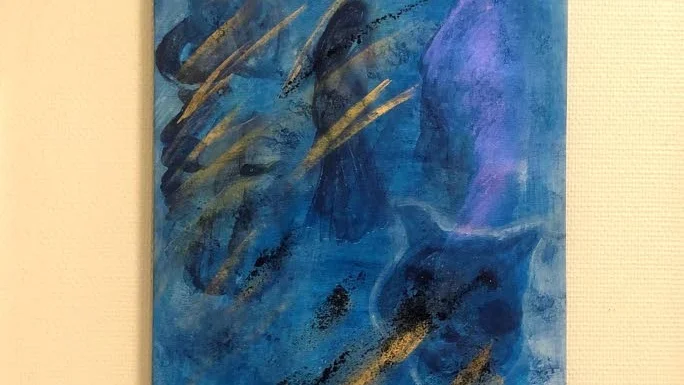 "Skuggor", akryl.