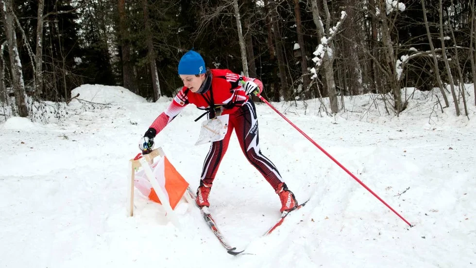 MÄSTERSKAP. Elin Nordlund tog SM-silver i skidorienteringens klass D20. (Arkivbild)