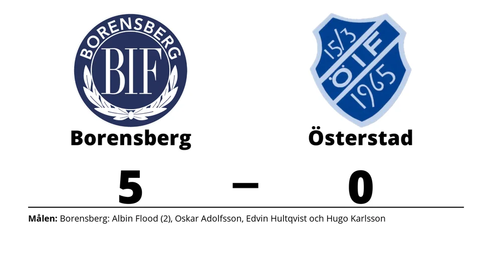 Borensbergs IF vann mot Österstads IF