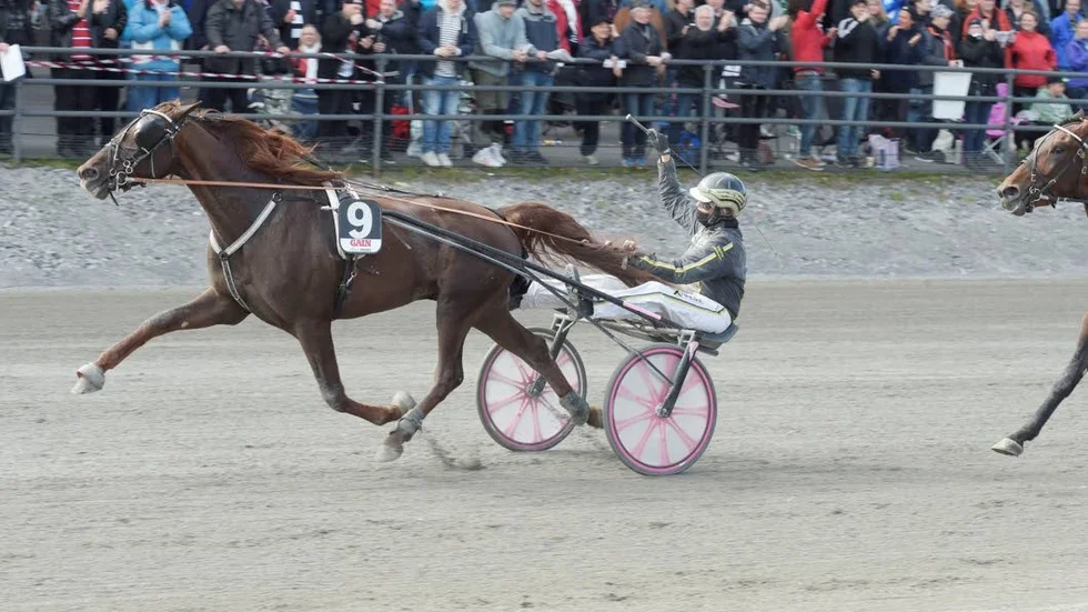 Kusken Hanna Olofsson hoppas det fungerar i Vitsand.