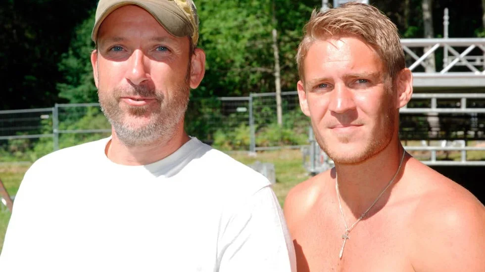 Helnöjda. Skogsröjets festivalgeneral Stefan Arvidsson och områdesansvarige Erik Oldstam kan summera en väldigt lyckad festival.