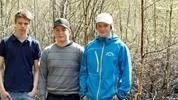Filip Bergström, Lukas Johansson och Lucas Lindgren hindrade branden från att ta fart.