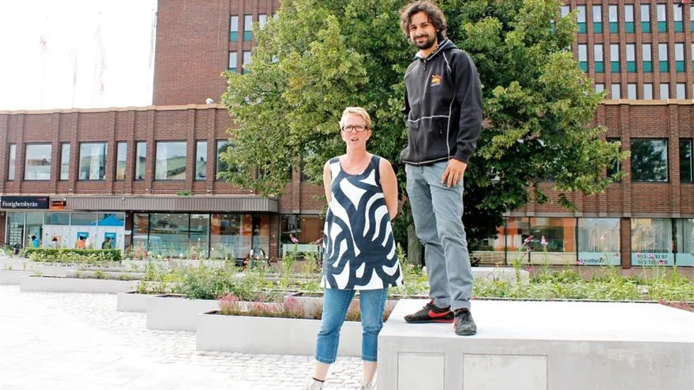 Pia Molin från Kulturskolan och Mattias Bhatt från fritidsgårdarna är projektledare.