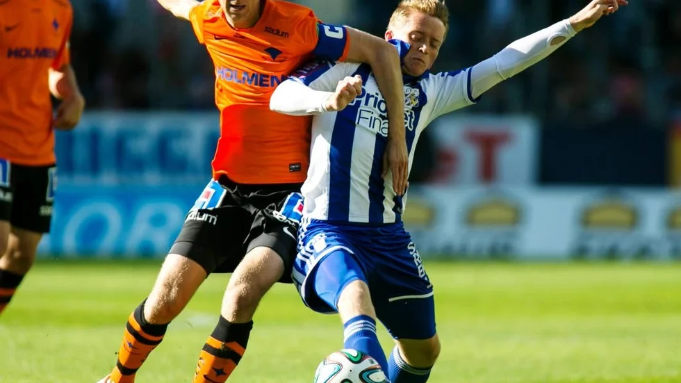 Tog kampen. Andreas Johansson slet som vanligt hårt på IFK:s mittfält.
