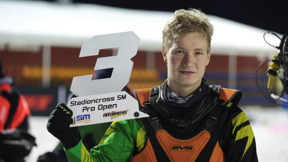 Filip Öhman - körde hem EM-guld i skoter på Bodentravet..