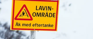 Risk för laviner i Kirunafjällen
