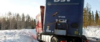 Lastbilsolycka i Pålsträsk