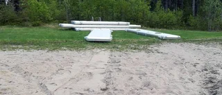 Badplats i Brännträsk vandaliserad