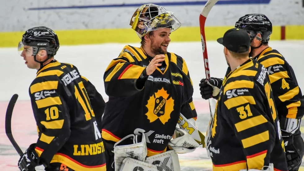 FIRAR. Skellefteå kunde fira efter vändningen mot Rögle.