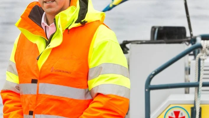 Lots. Anders Dahl, chef för Lotsområde Luleå som Piteå lyder under.