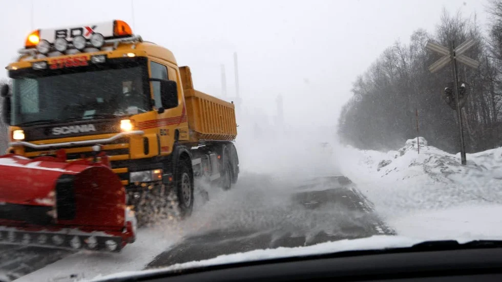 SMHI har utfärdat en klass 1-varning för snöfall. (Arkivbild)