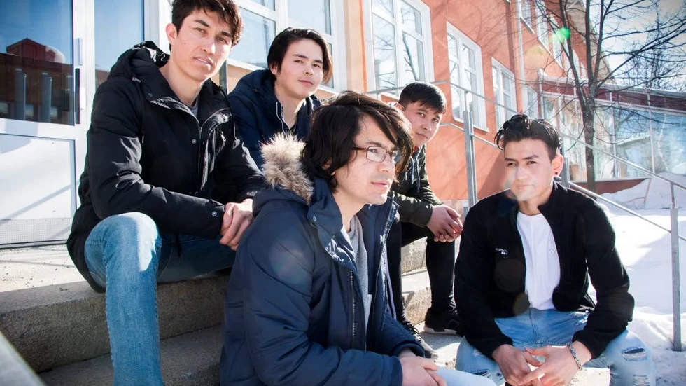 I mars träffade PT Ali Haidari, Hassan Rahimi, Mohammad Yakobi, Dawood Akbari och Milad Ayoubi. De ville alla fortsätta studera på Strömbackaskolan. (Arkivbild)