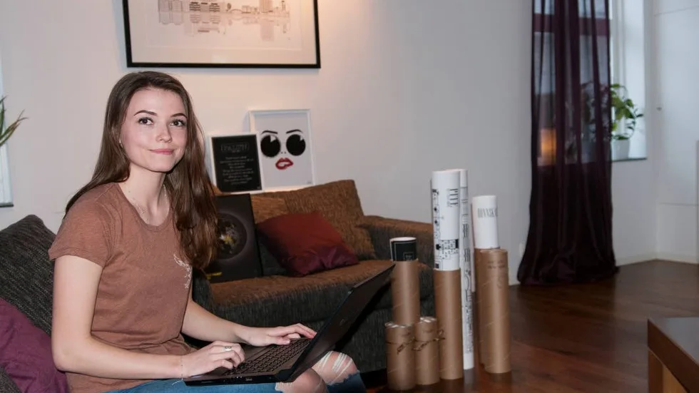 DESIGN. Wilma Lindbäck, 19 år har en förkärlek för Norrland vilket skiner igenom I hennes illustrationer.