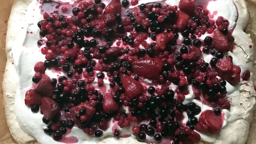 Klassisk pavlova.