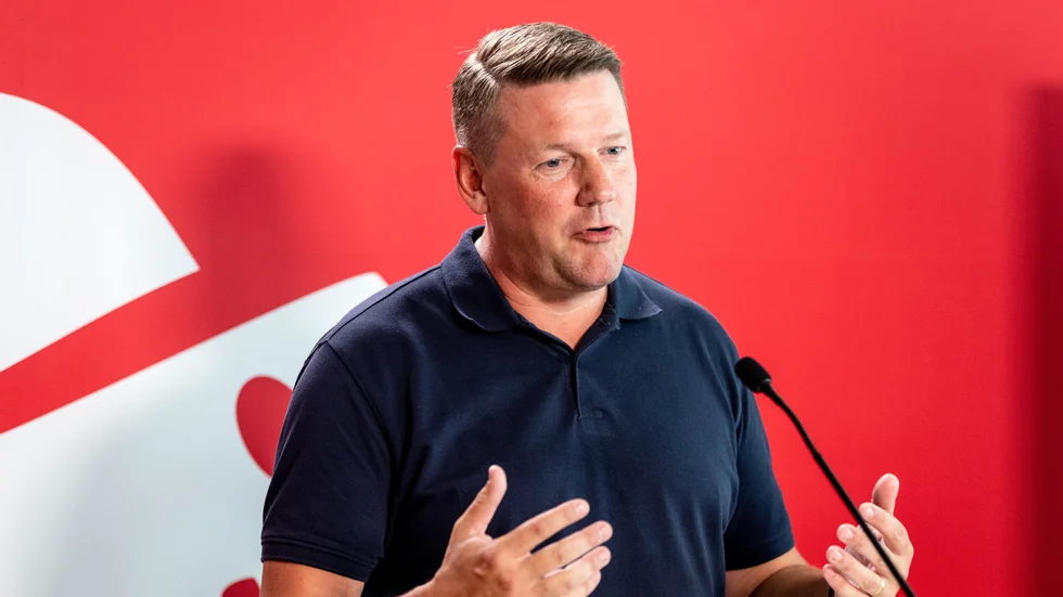 Socialdemokraternas partisekreterare Tobias Baudin.