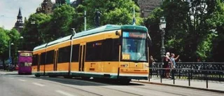 Spårvagn från Norrköping visas upp i Stockholm