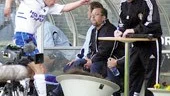 Mikael Blomberg gör sin elfte säsong i vitblått i år. Jag tänker inte lämna klubben så länge vi är i superettan, säger han.
FOTO: ANITA KJELLBERG