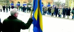 De flaggade för demokrati